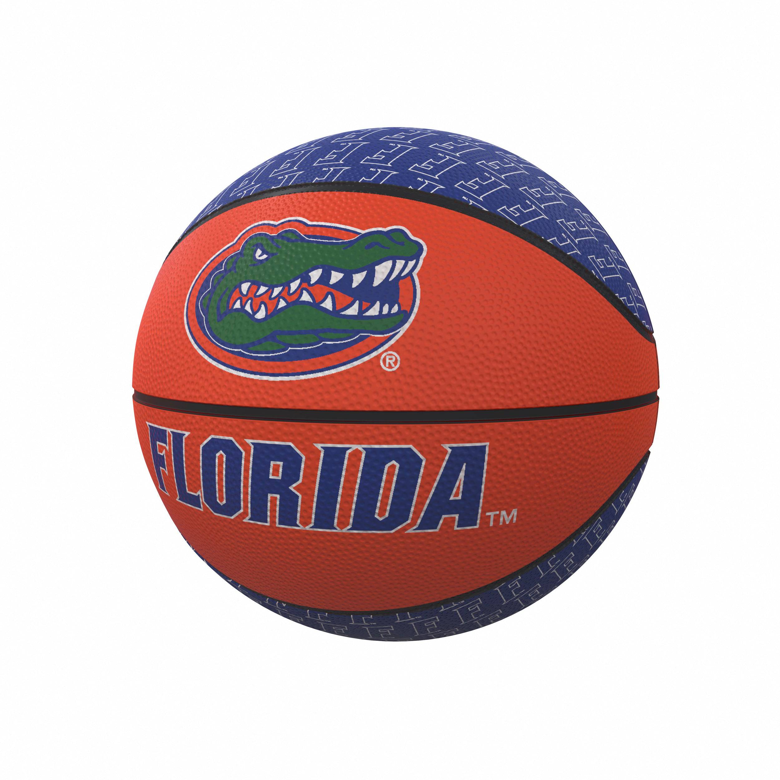 Florida Repeating Logo Mini-Size Rubber Basketball - Logo Brands