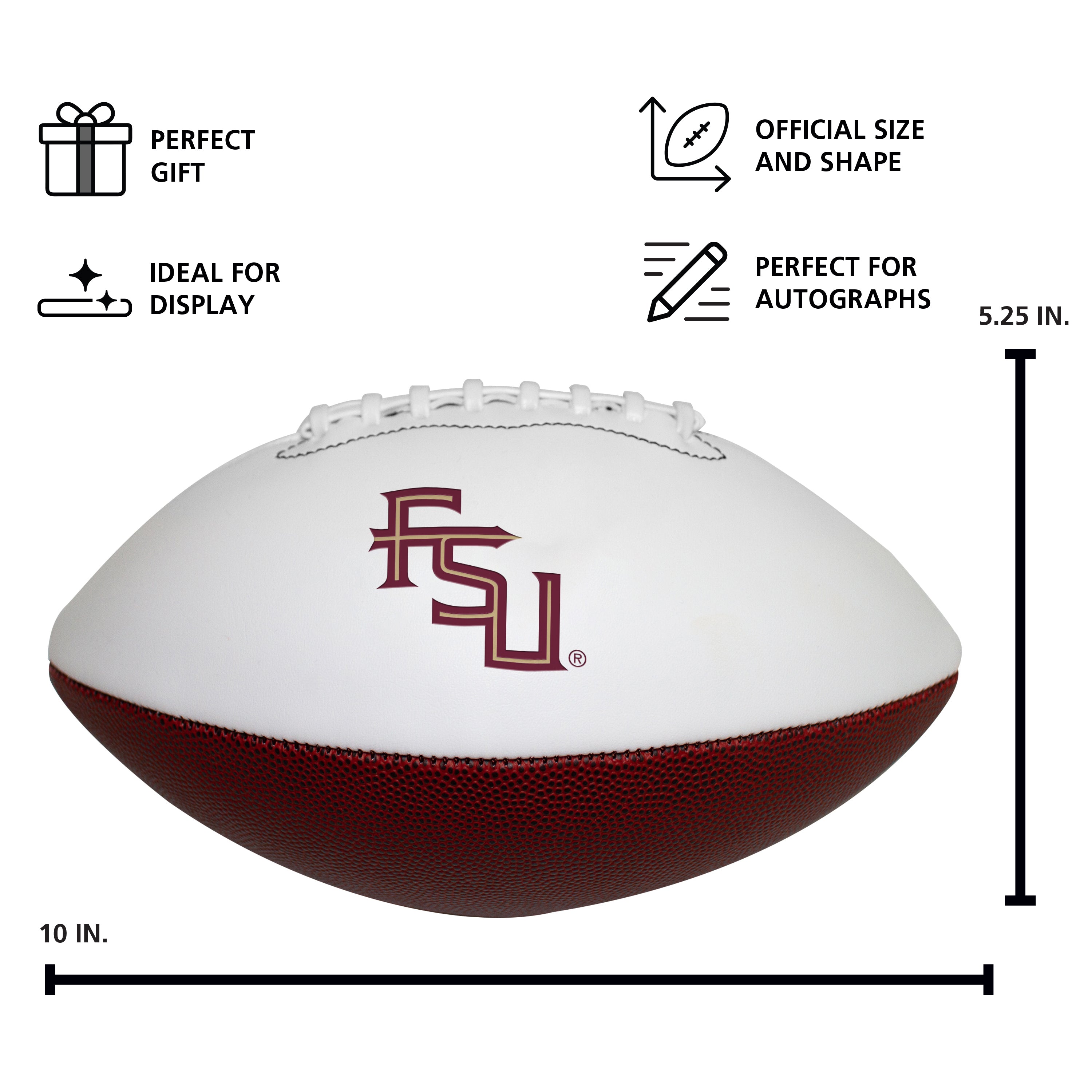 FL State Official-Size Autograph Football