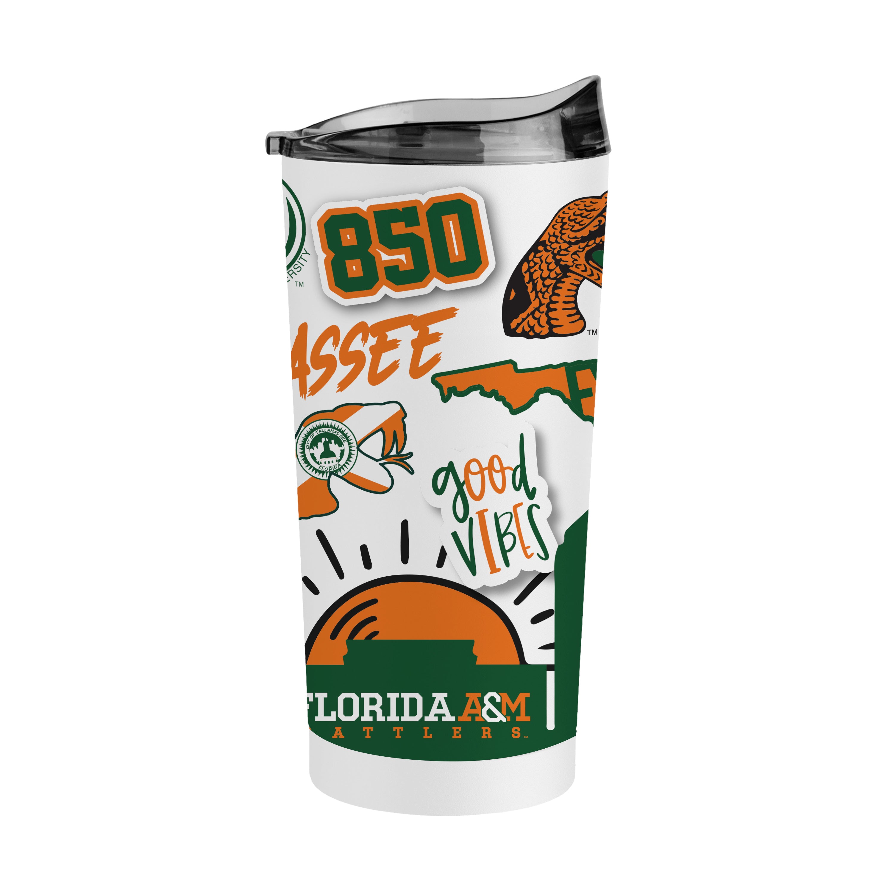 Florida A&M 20oz Native Powder Coat Tumbler