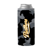 Florida Int'l Black Camo 12oz Slim Can Coolie