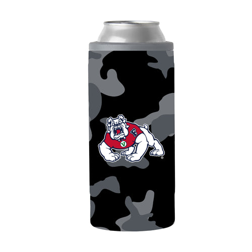 Product Image for Fresno State Black Camo 12oz Slim Can Coolie