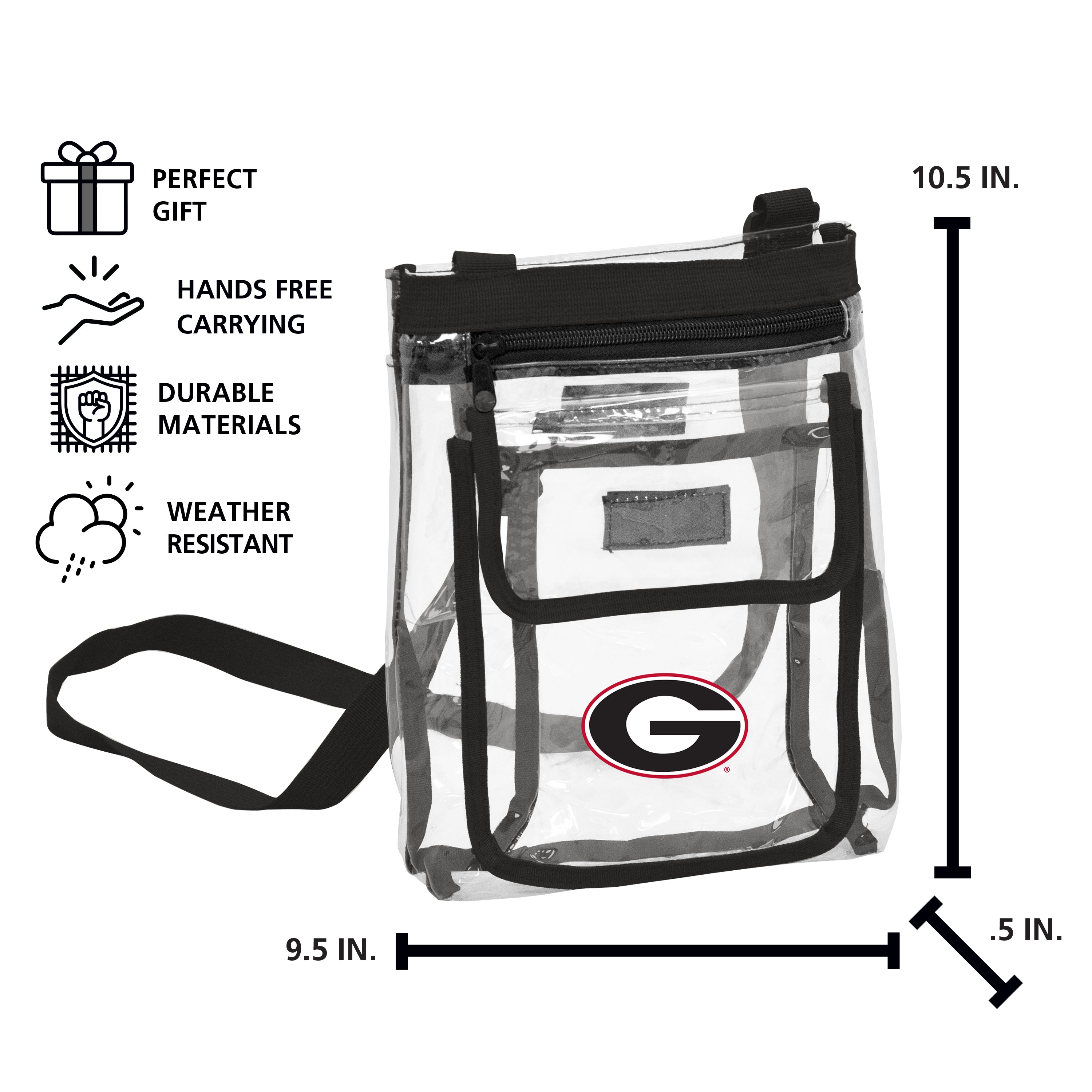 Georgia Gameday Clear Crossbody