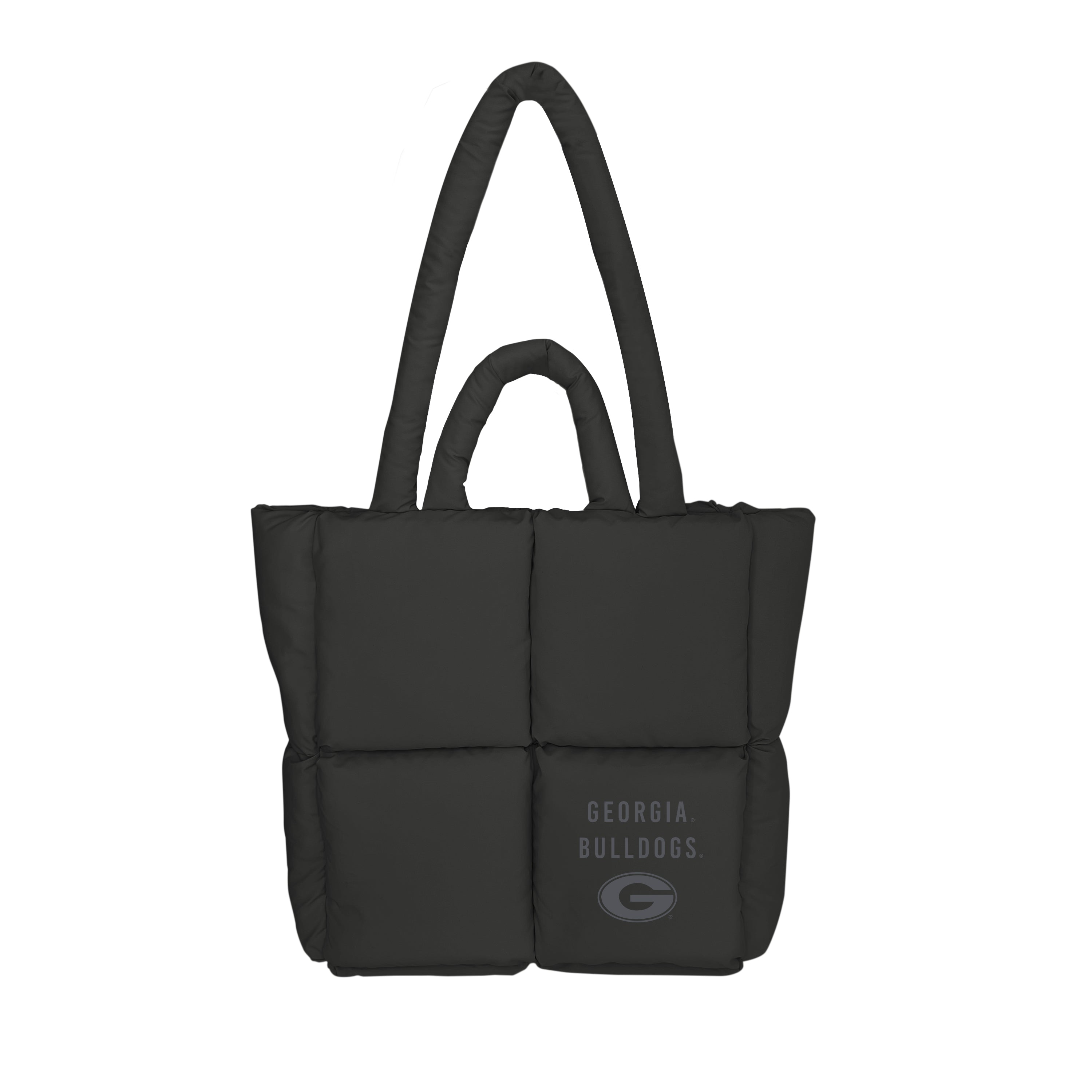 Georgia Black Puff Tote