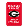 University of Georgia Parking Sign