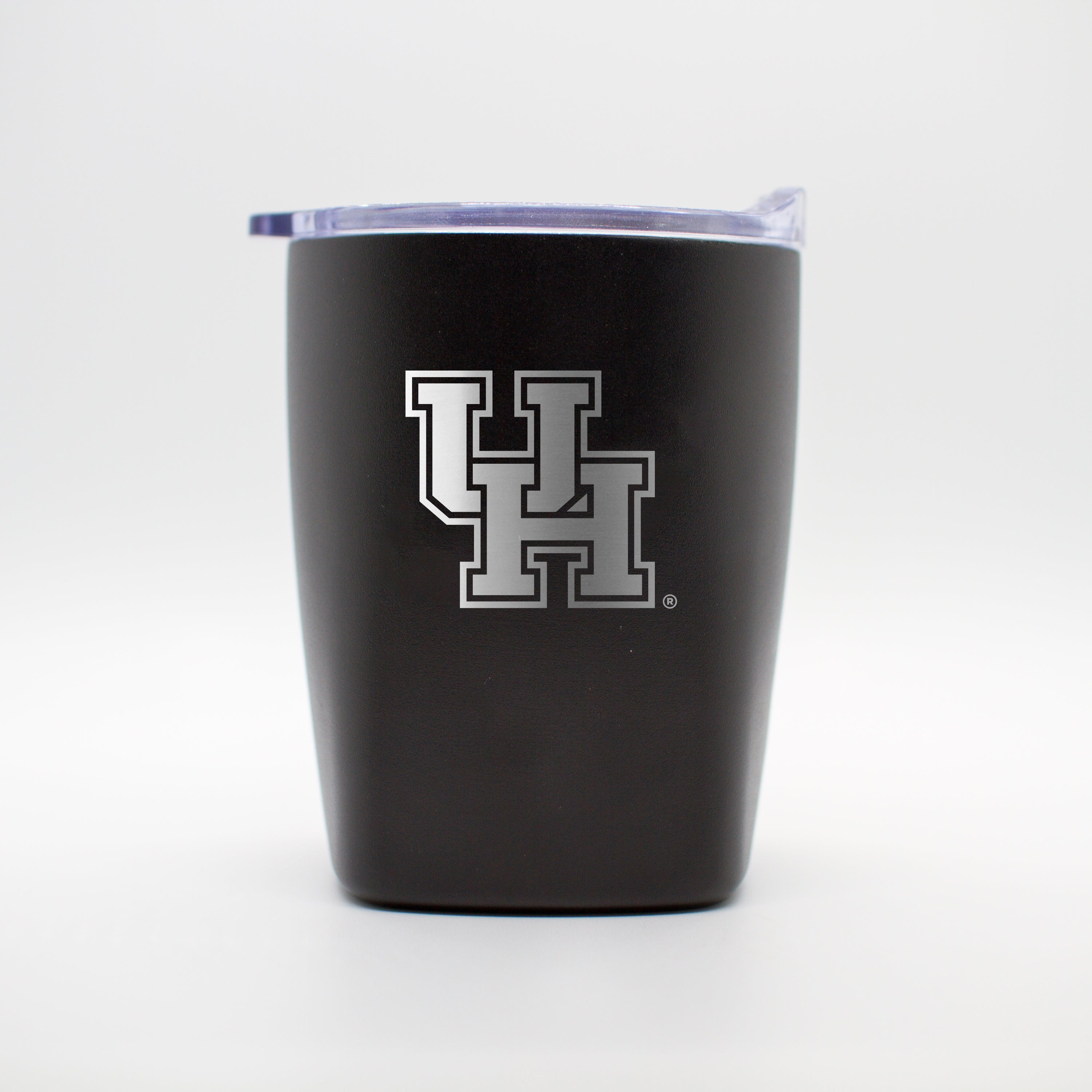 Houston 10oz Black Etch Powdercoat Rocks Tumbler