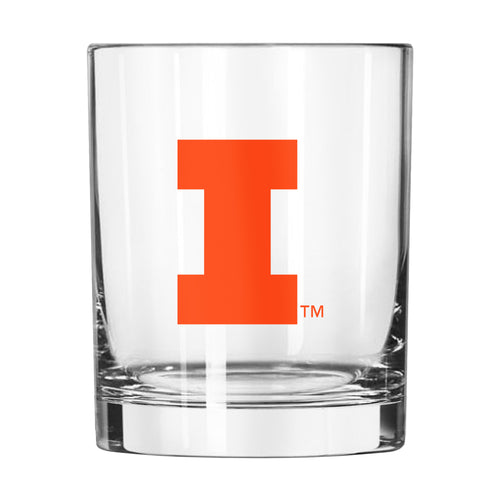 Product Image for Illinois 14oz Gameday Rocks Glass