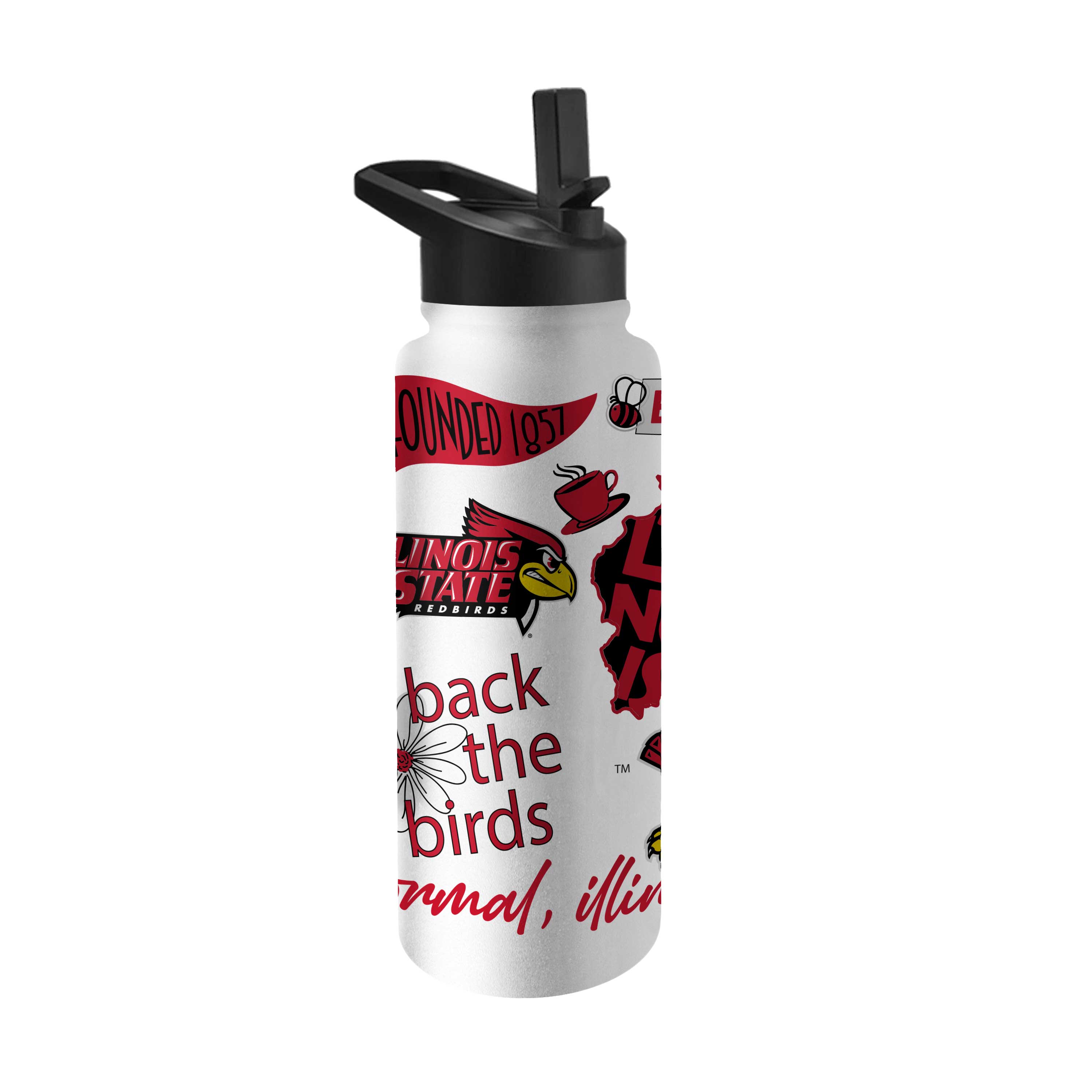 Illinois State 34oz Native Quencher Bottle - Logo Brands