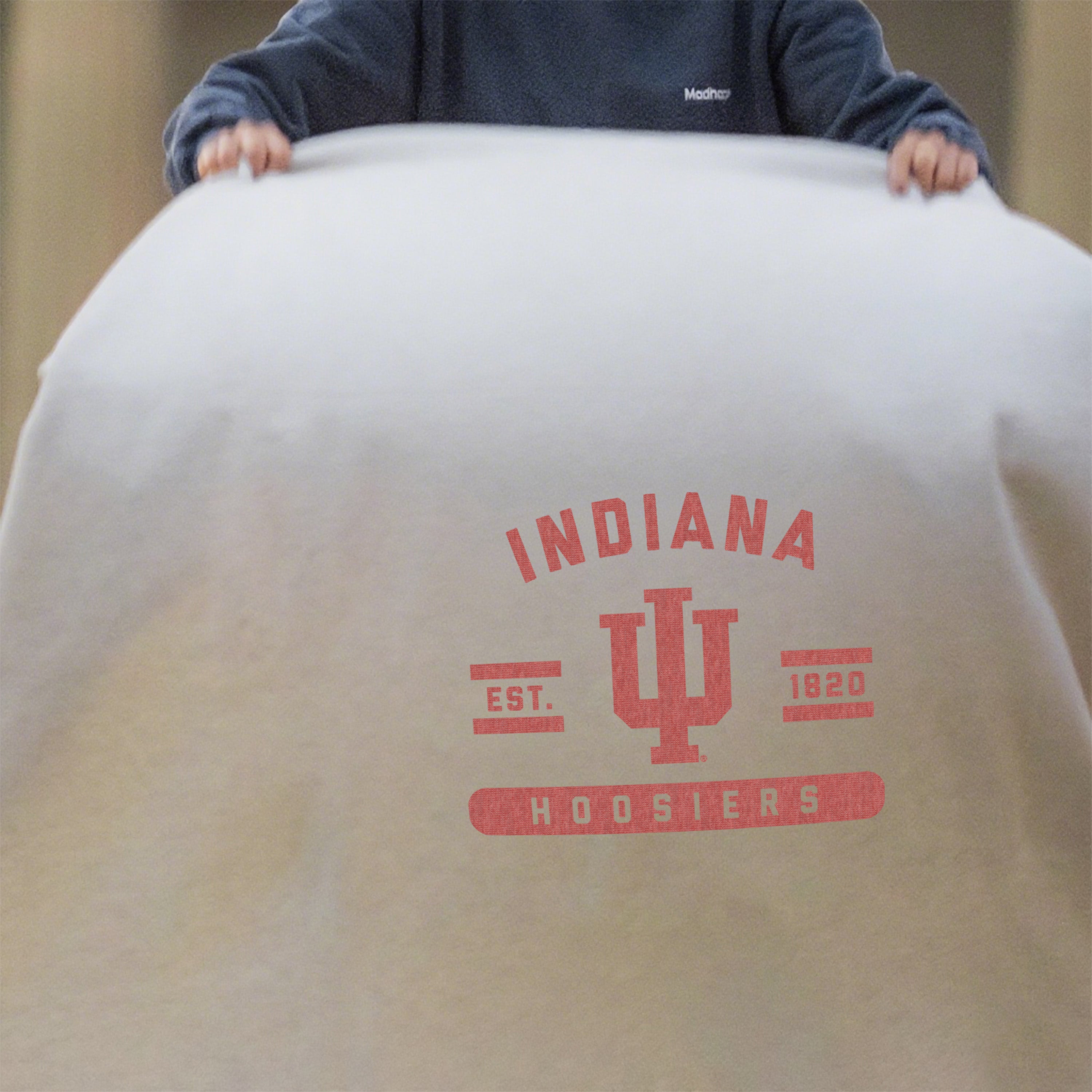 Indiana Sublimated Sweatshirt Blanket
