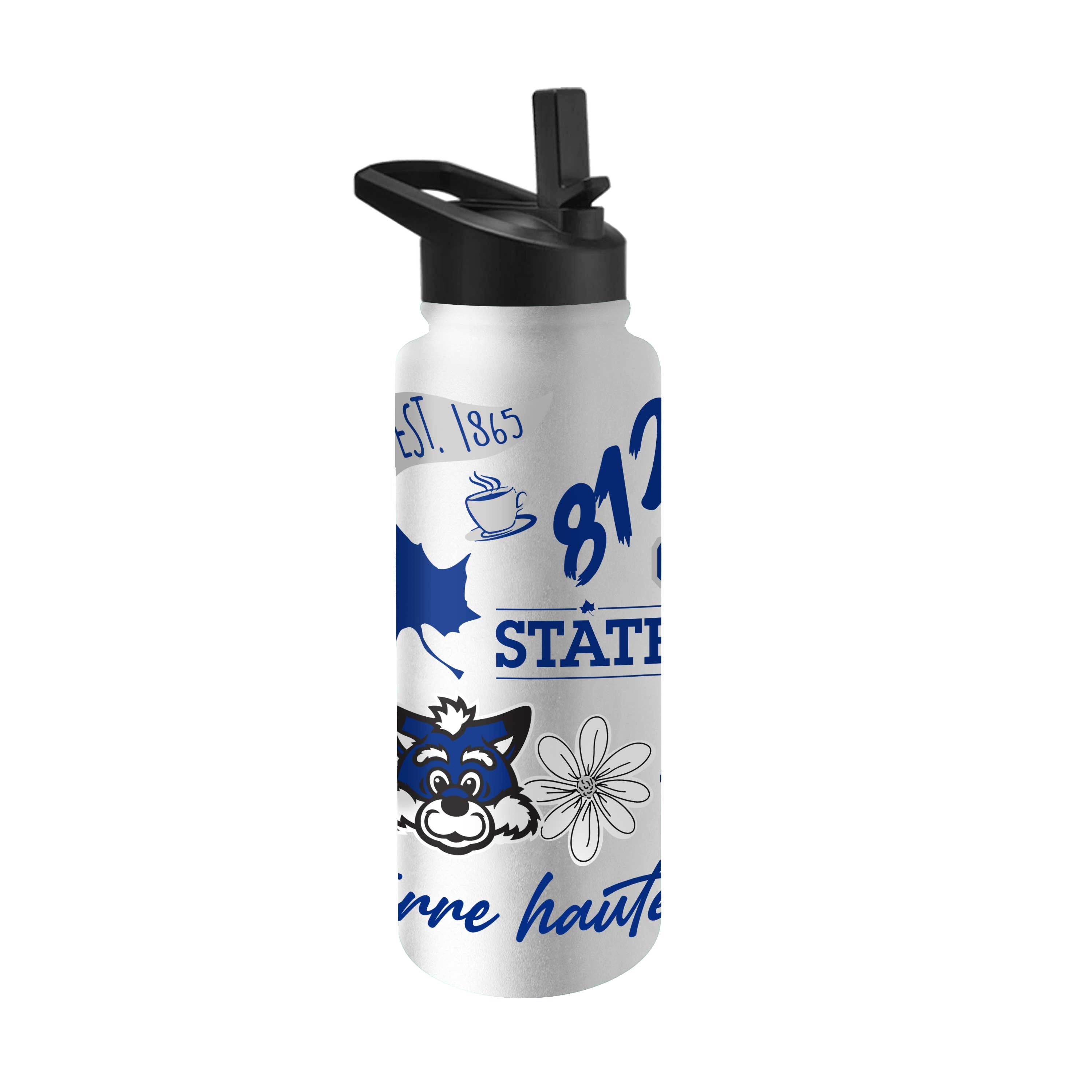 Indiana State 34oz Native Quencher Bottle - Logo Brands
