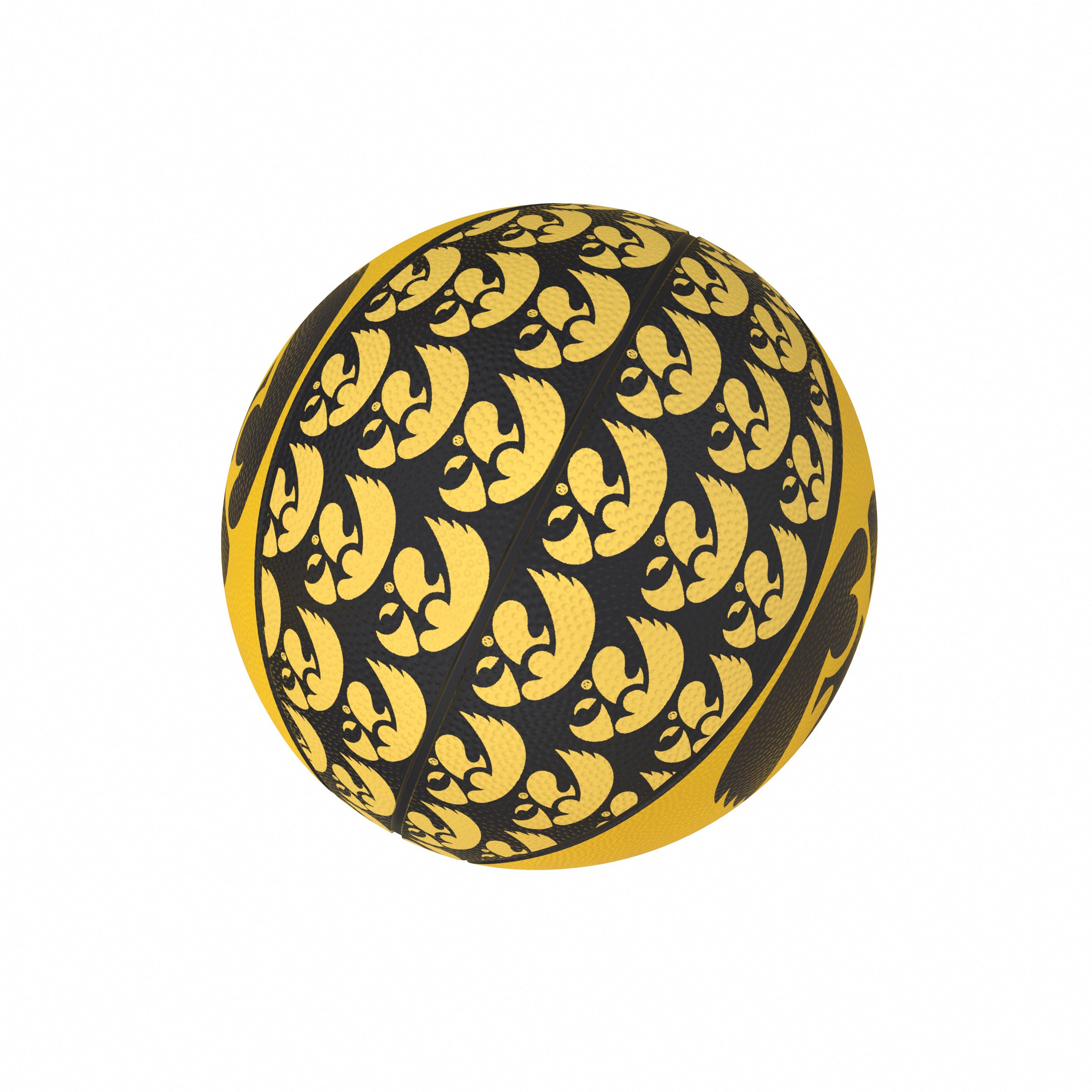 Iowa Mini-Size Rubber Basketball