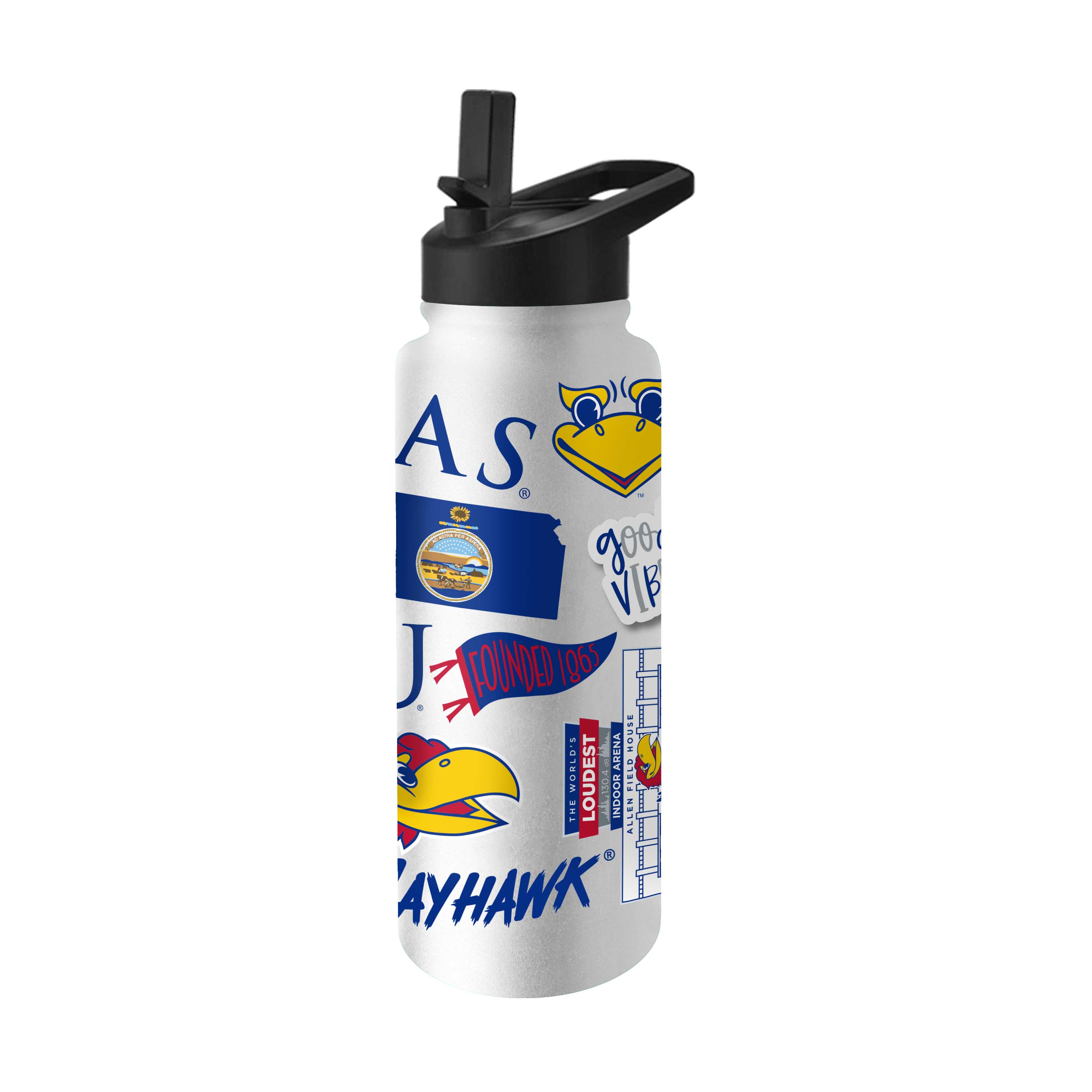 Kansas 34oz Native Quencher Bottle - Logo Brands