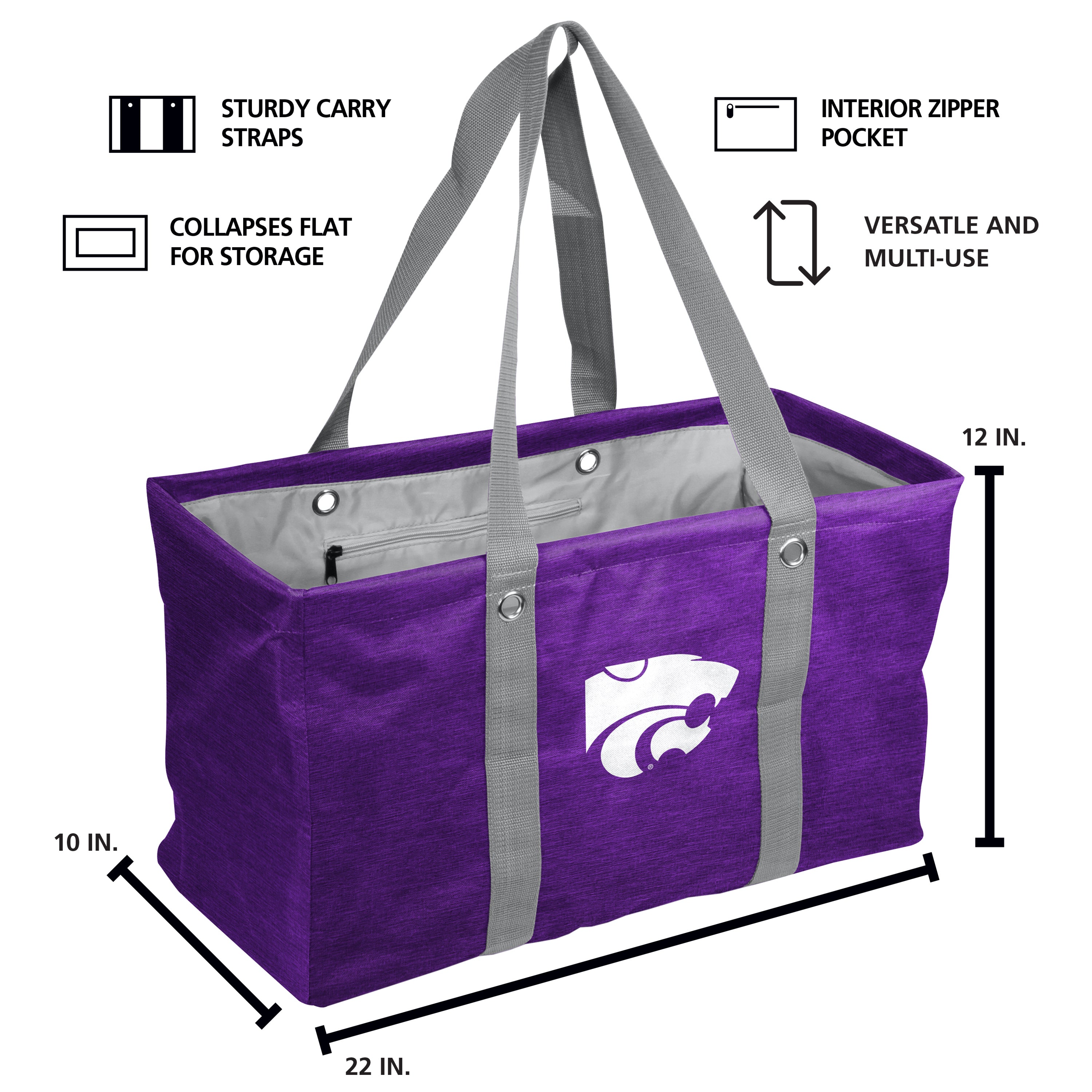 KS State Crosshatch Picnic Caddy