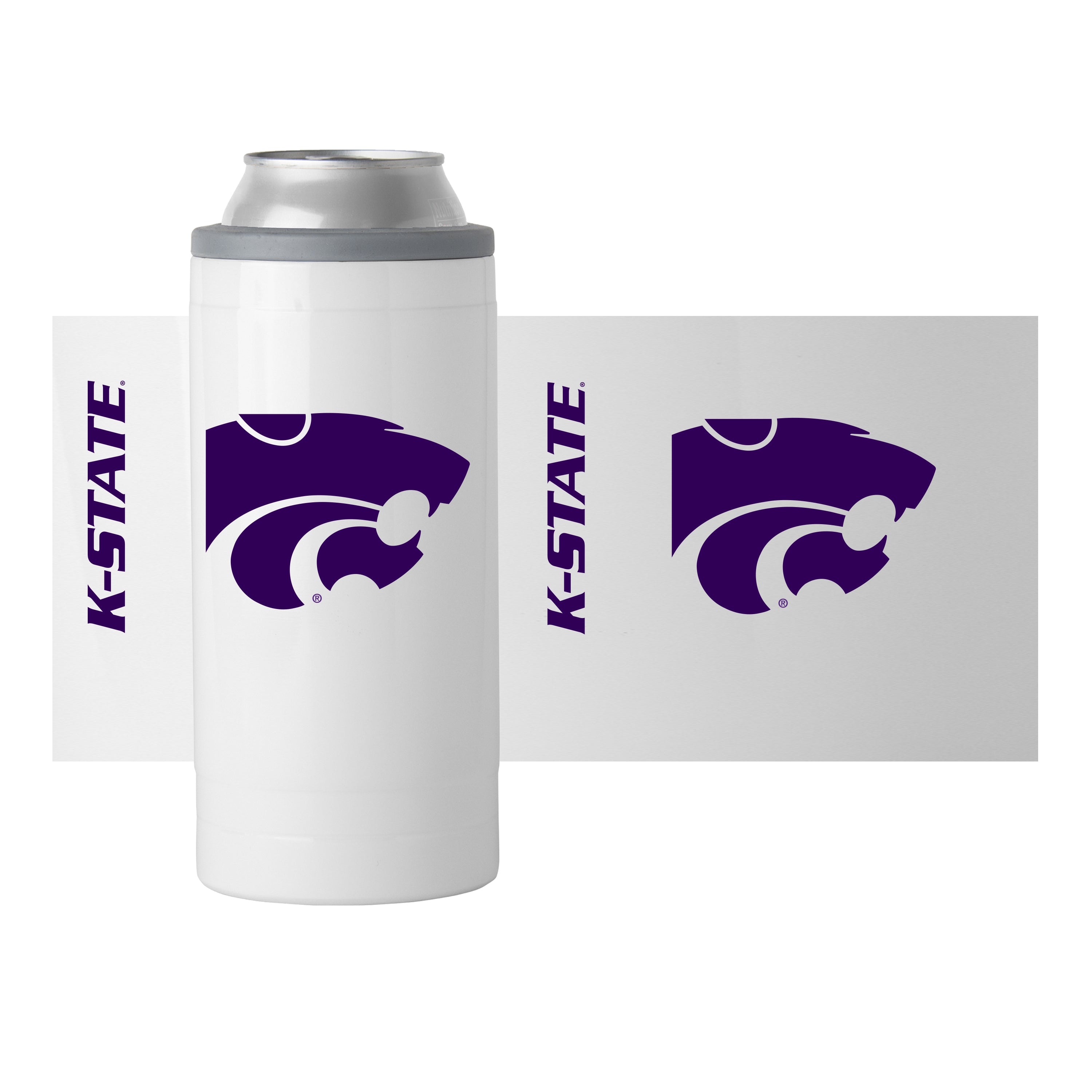 Kansas St Gameday 12 oz Slim Can Coolie
