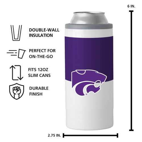 Product Image for KS State 12oz Colorblock Slim Can Coolie