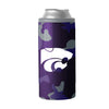 KS State Camo Swagger 12oz Slim Can Coolie