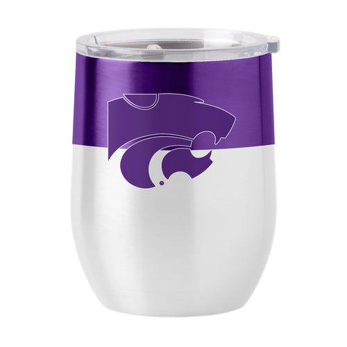 Product Image for KS State 16 oz. Colorblock Stainless Curved Beverage Tumbler