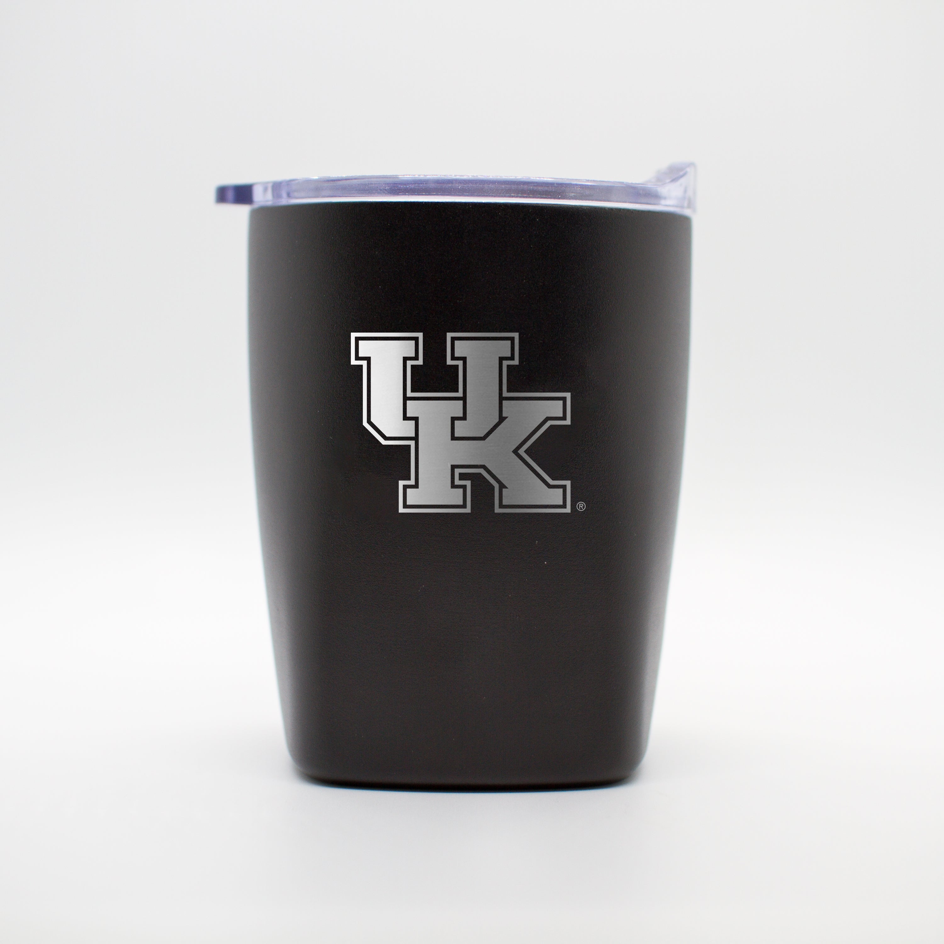 Kentucky 10oz Etch Black Powder Coat Rocks Tumbler