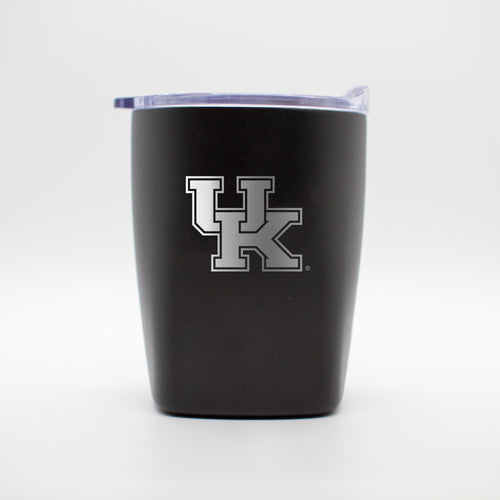 Product Image for Kentucky 10oz Etch Black Powder Coat Rocks Tumbler