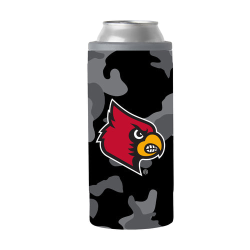 Product Image for Louisville Black Camo 12oz Slim Can Coolie