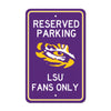 LSU Parking Sign