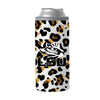 LSU 12oz Neutral Leopard Slim Can Coolie