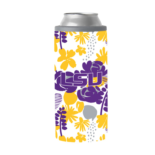 Product Image for Louisiana State 12oz Floral Slim Can Coolie