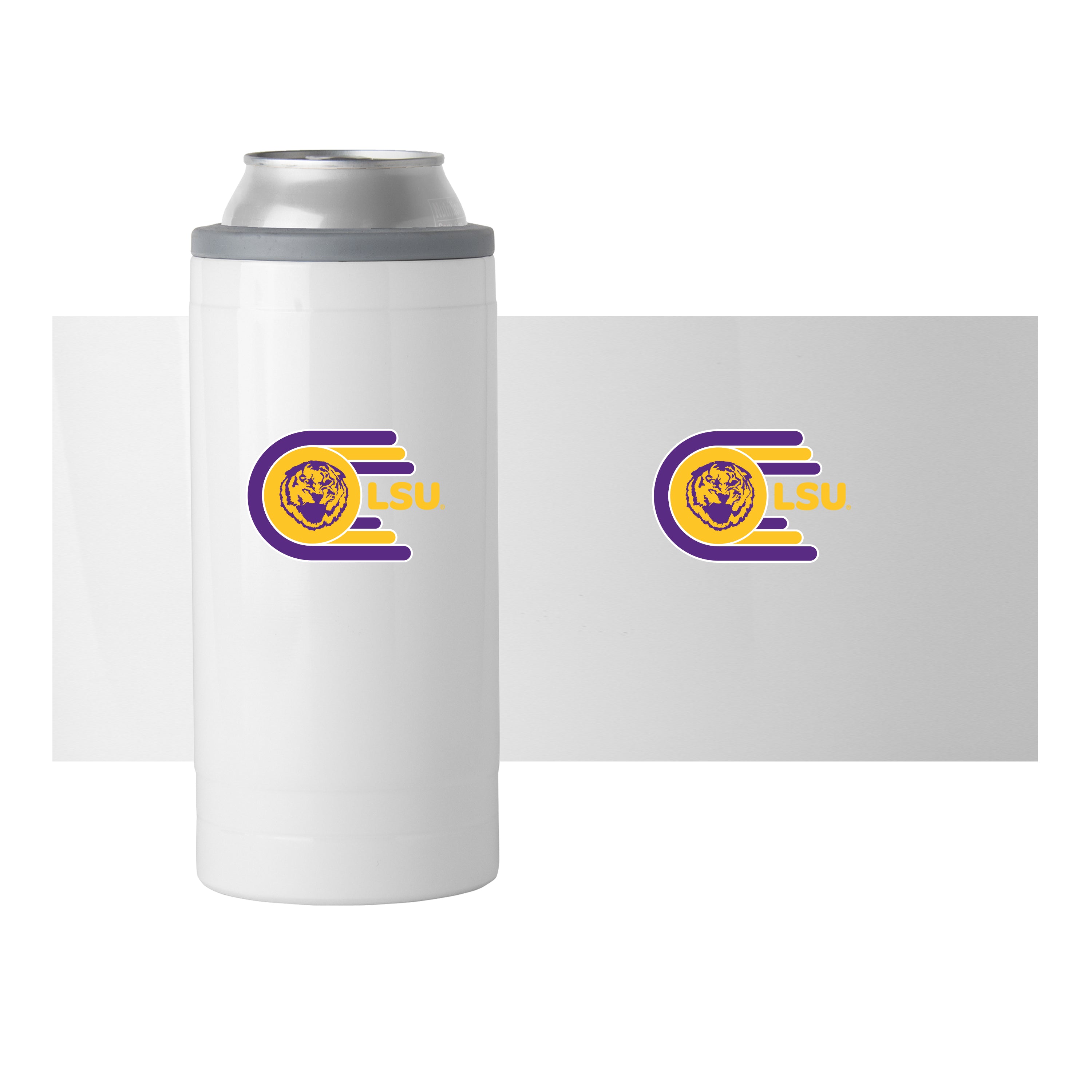 LSU 12oz Whirl Slim Can Coolie