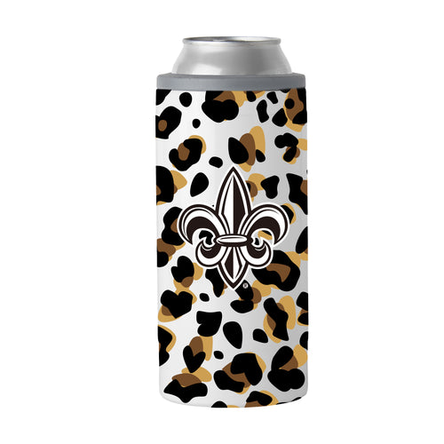 Product Image for Louisiana - Lafayette 12oz Neutral Leopard Slim Can Coolie