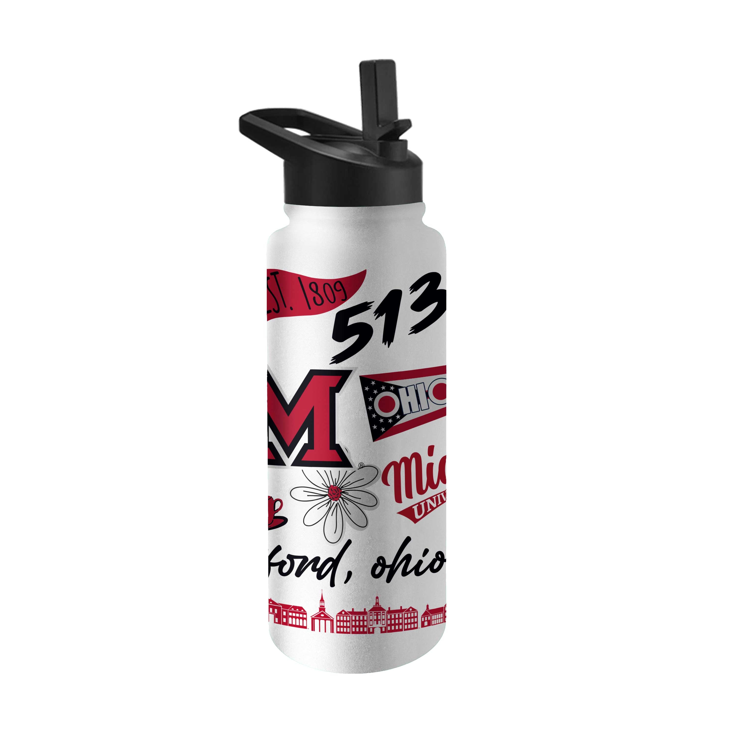 Miami Ohio 34oz Native Quencher Bottle - Logo Brands