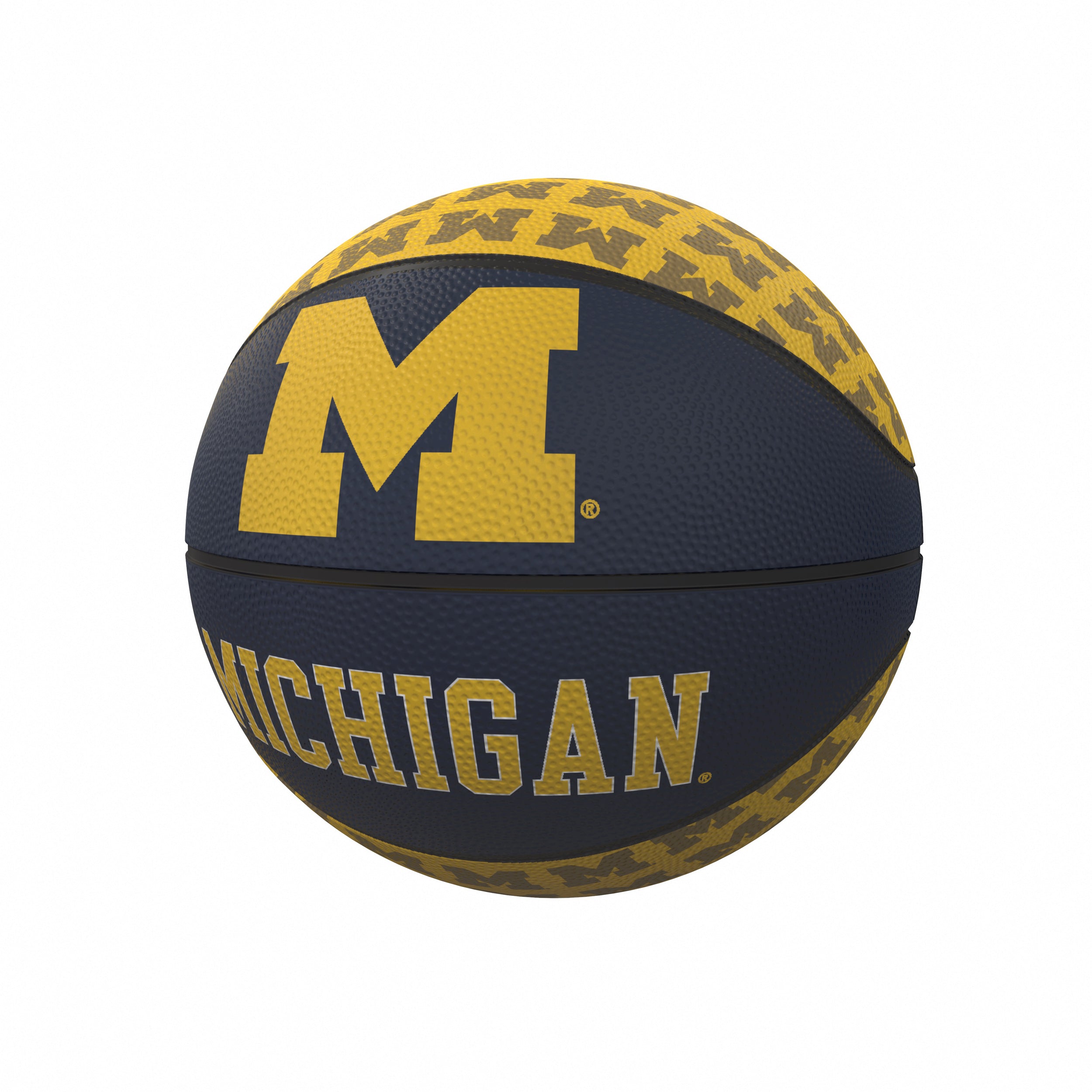 Michigan Mini-Size Rubber Basketball