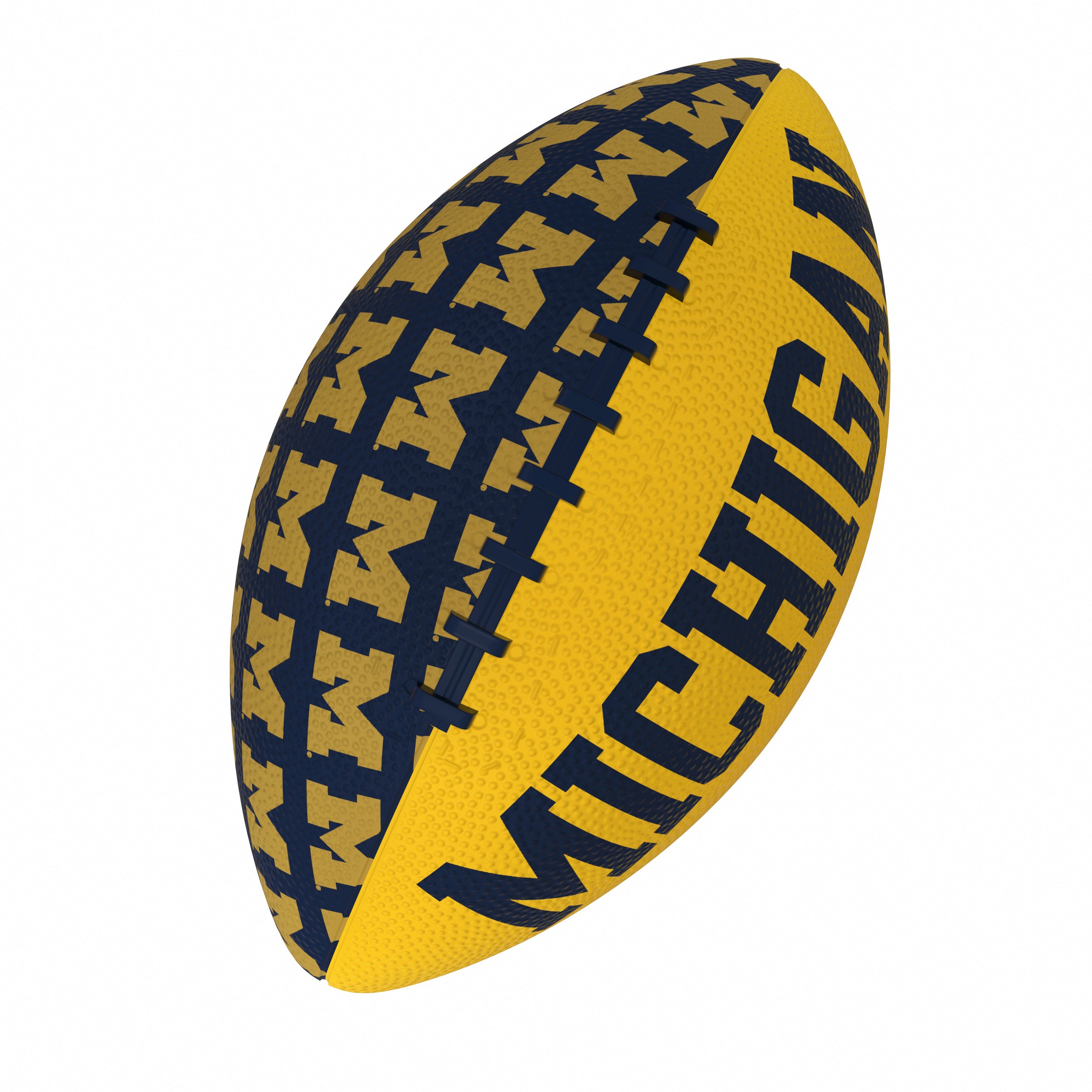Michigan Mini-Size Rubber Football