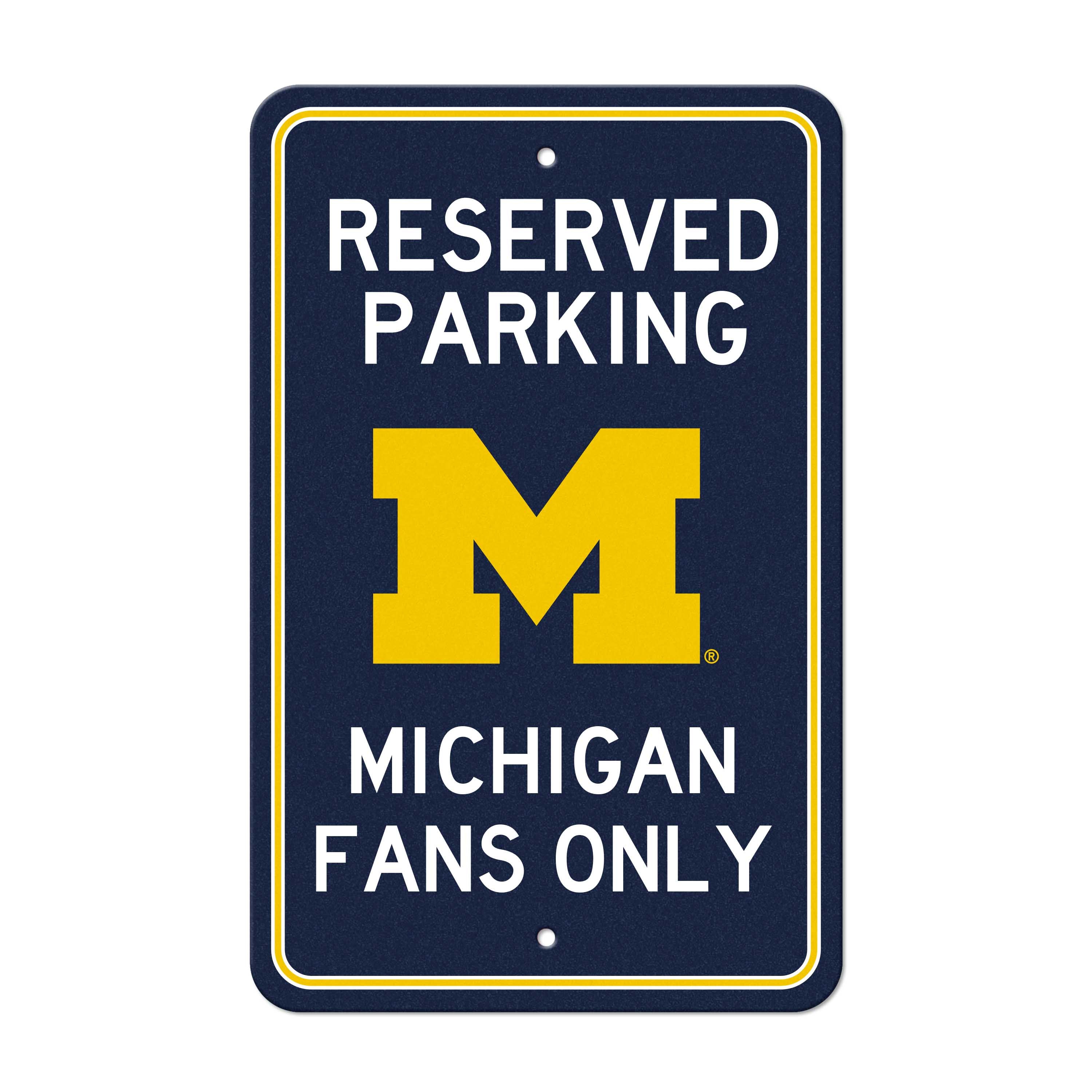 University of Michigan Parking Sign