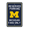 University of Michigan Parking Sign