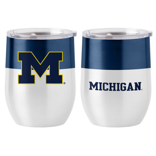 Product Image for University of Michigan 16 oz. Colorblock Stainless Curved Beverage Tumbler