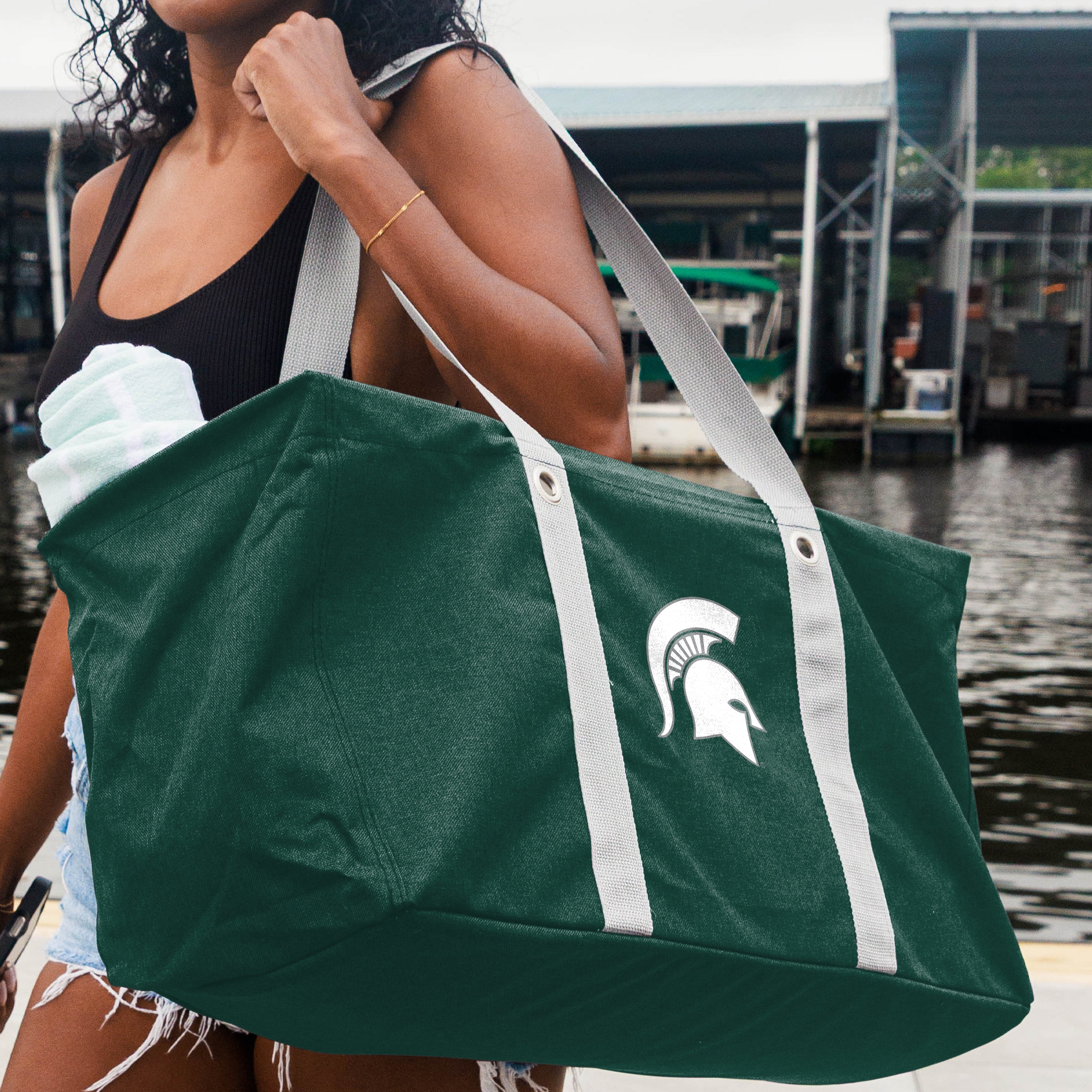 MI State Crosshatch Picnic Caddy