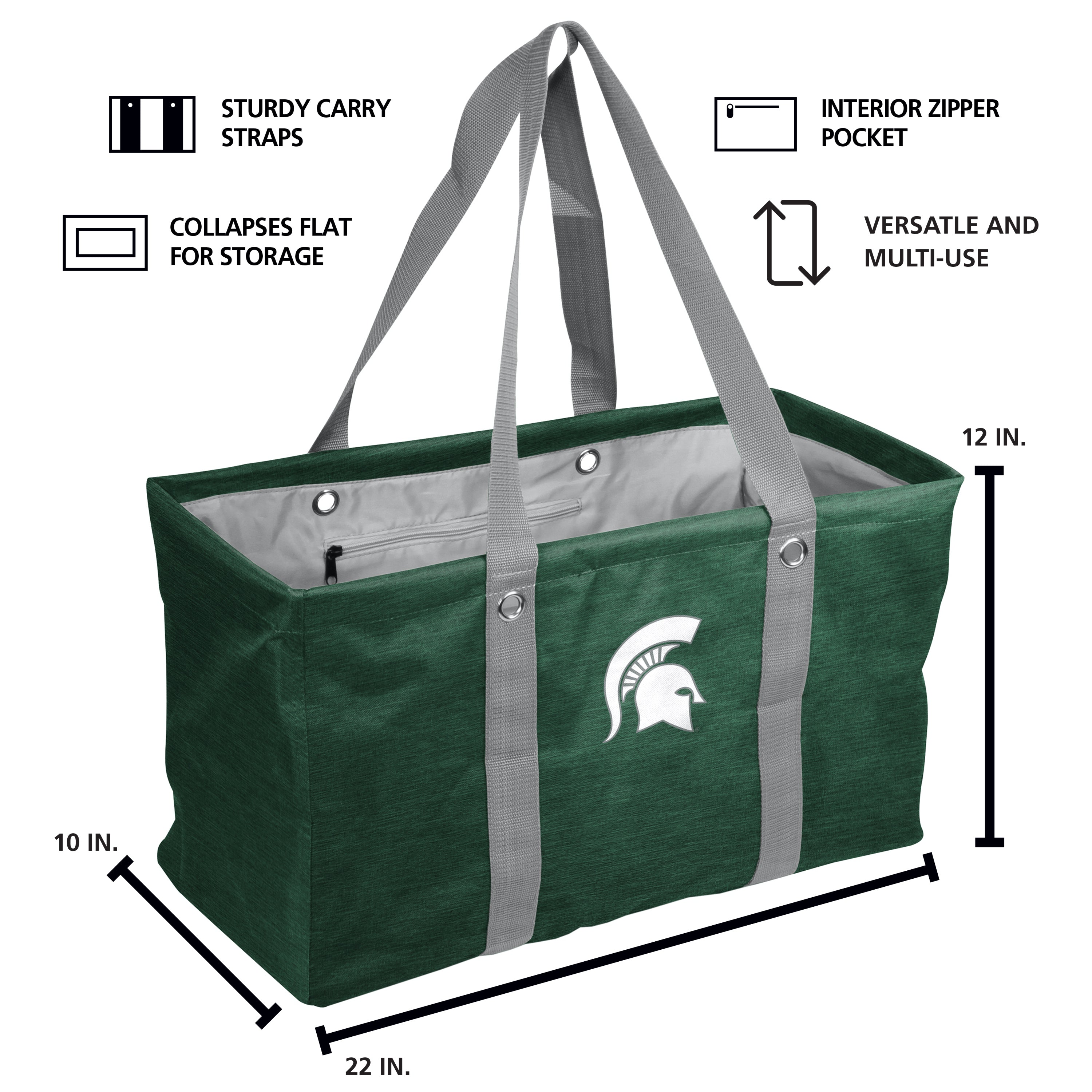 MI State Crosshatch Picnic Caddy