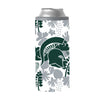 Michigan State 12oz Floral Slim Can Coolie