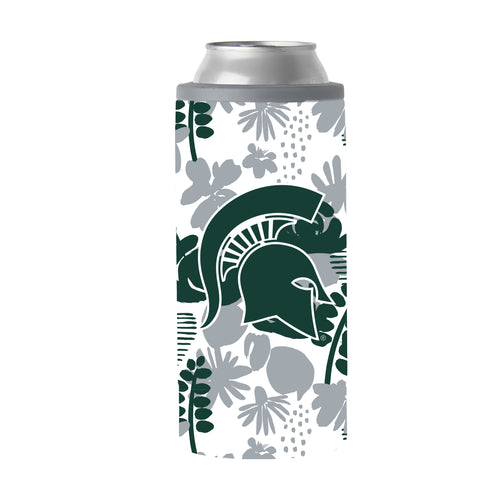 Product Image for Michigan State 12oz Floral Slim Can Coolie
