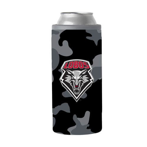 Product Image for New Mexico Black Camo 12oz Slim Can Coolie