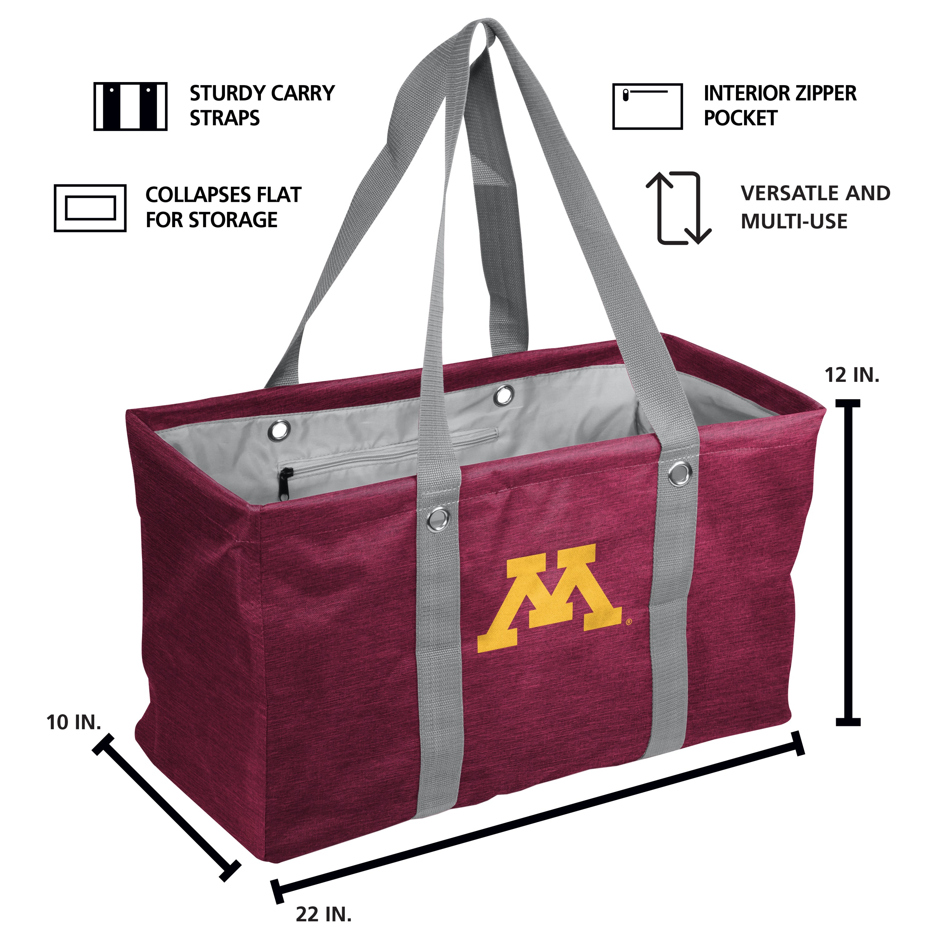 Minnesota Crosshatch Picnic Caddy