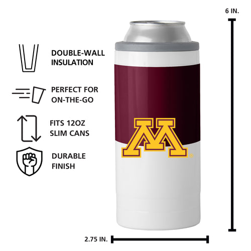 Product Image for Minnesota 12oz Colorblock Slim Can Coolie