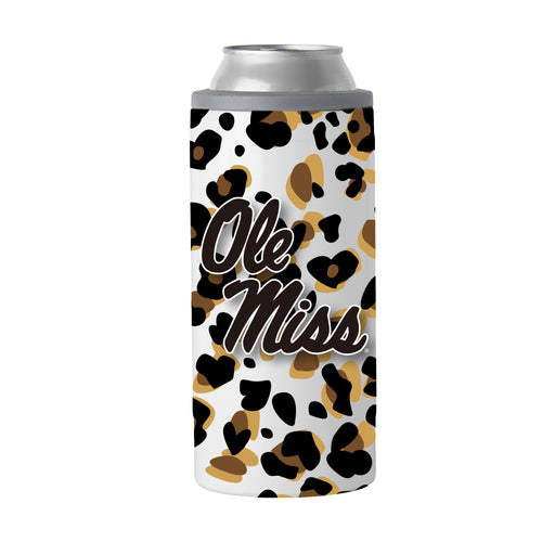 Product Image for Ole Miss 12oz Team Leopard Print Slim Can Coolie