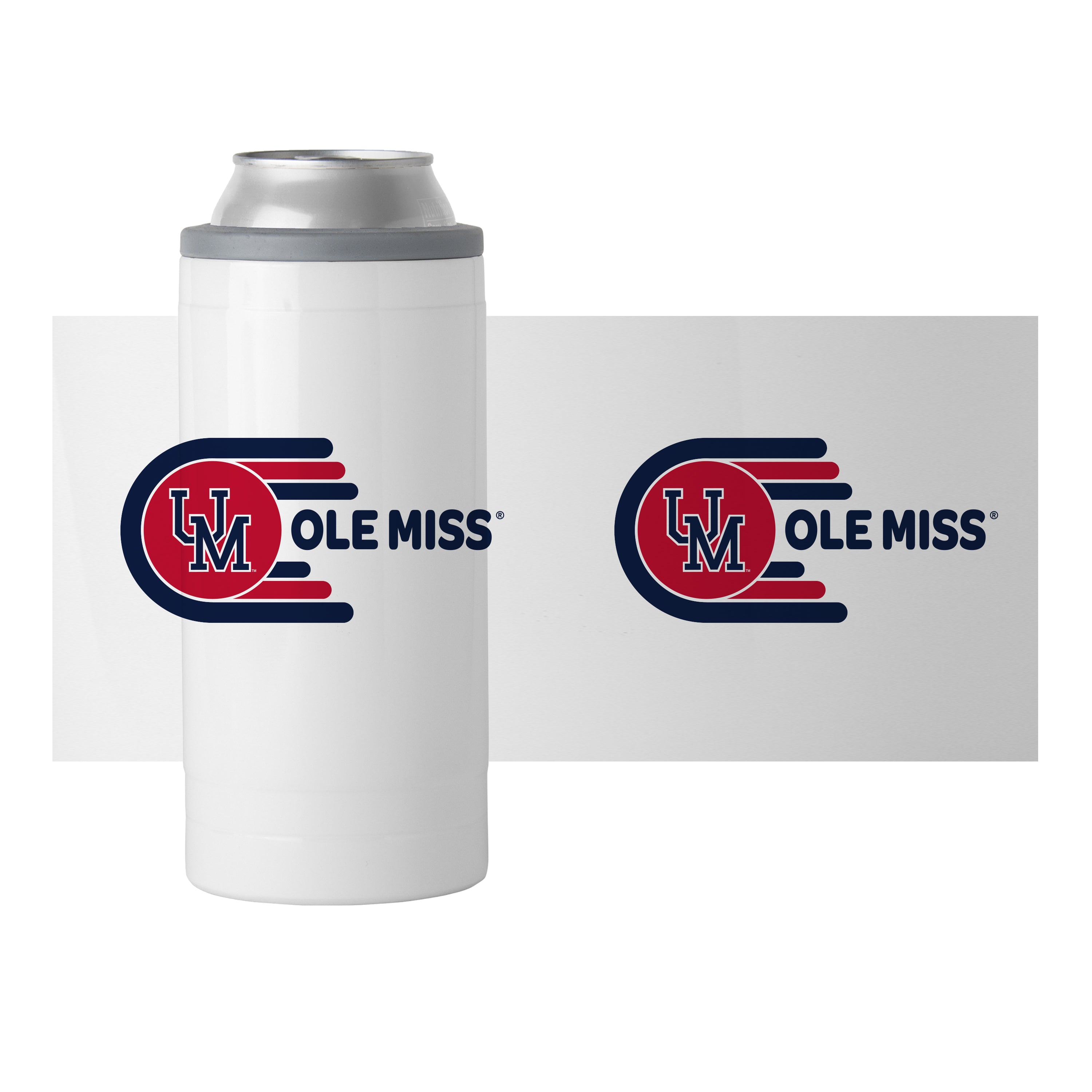 Ole Miss 12oz Whirl Slim Can Coolie