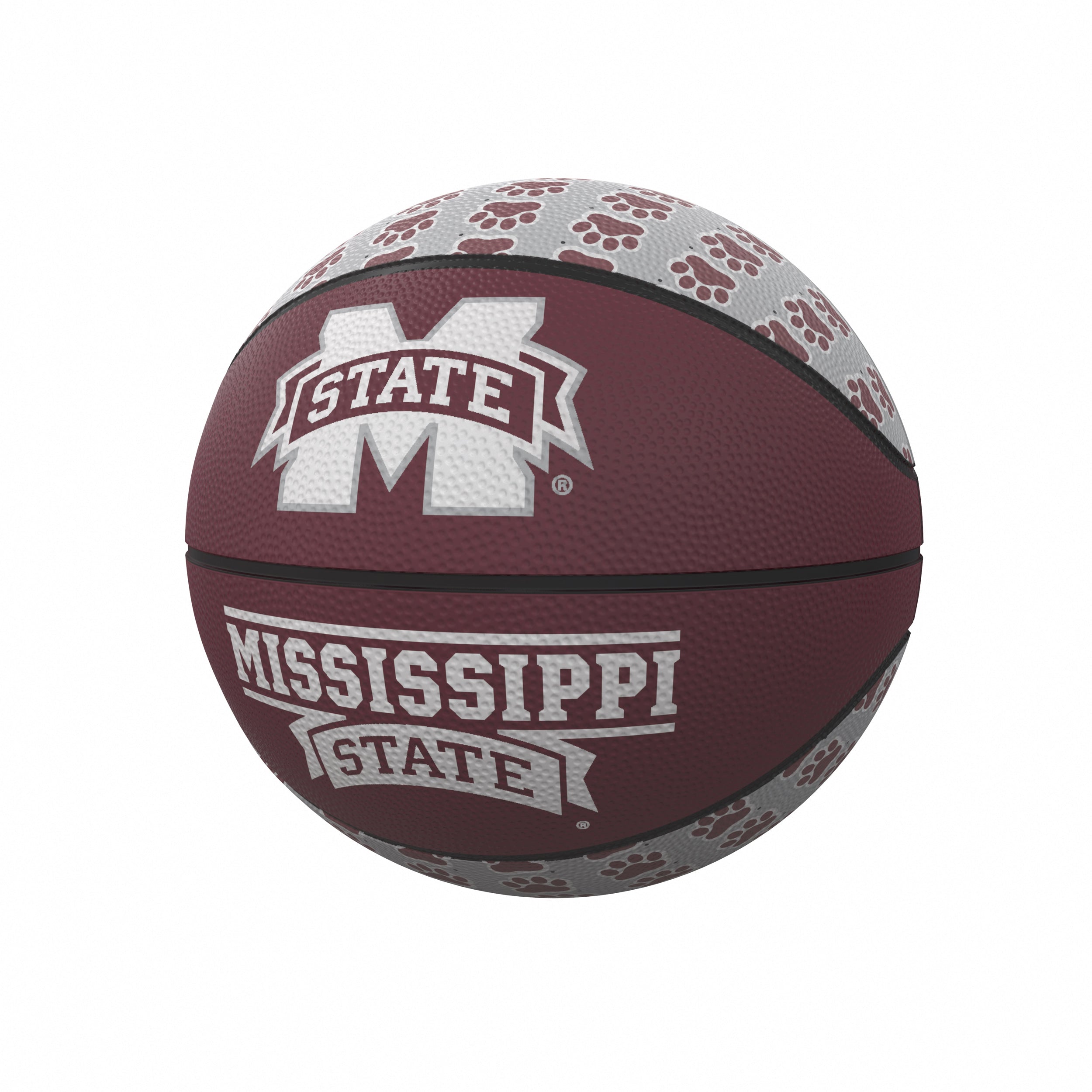 Mississippi State Mini-Size Rubber Basketball