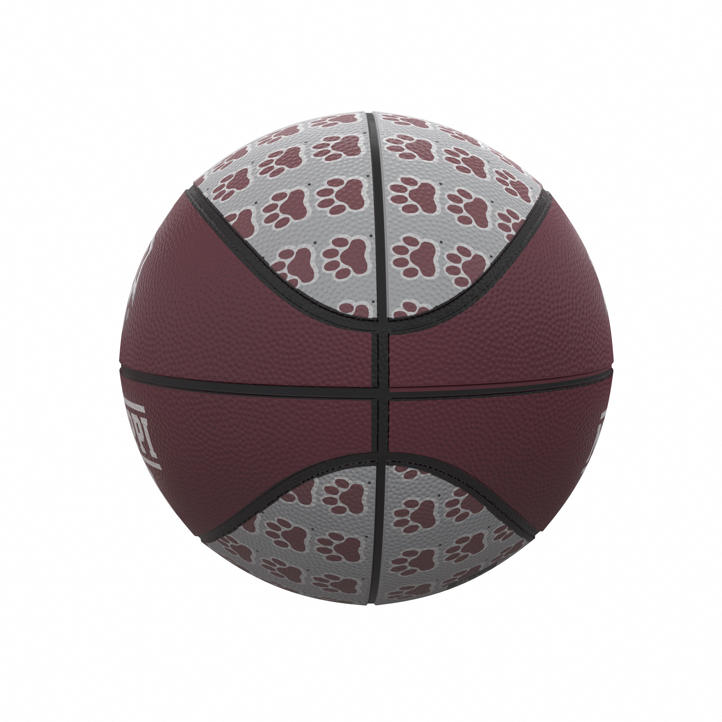Mississippi State Mini-Size Rubber Basketball
