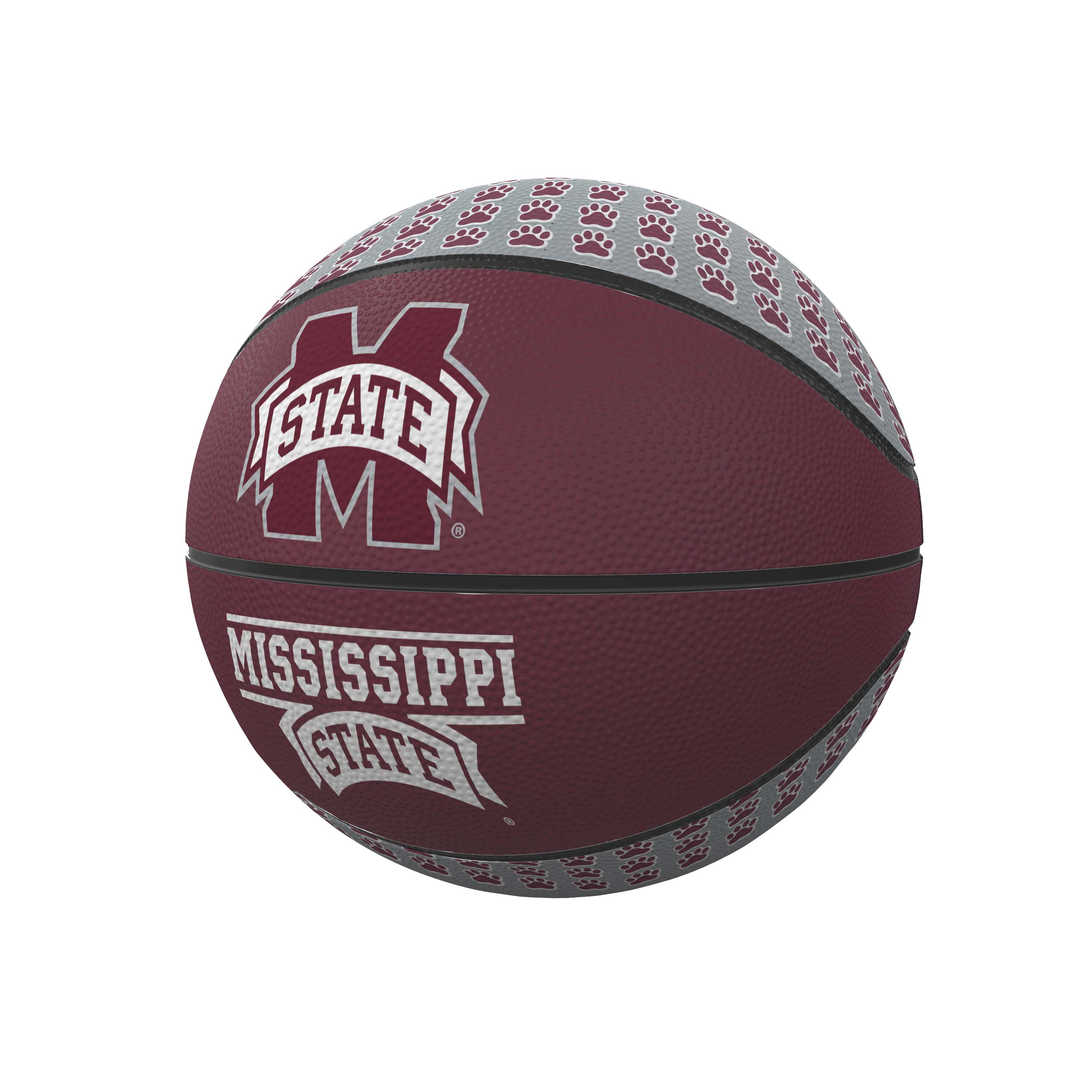 Mississippi State Mini-Size Rubber Basketball