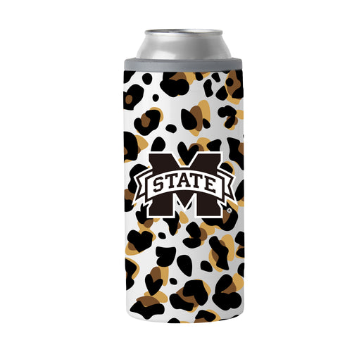 Product Image for Mississippi State 12oz Neutral Leopard Slim Can Coolie