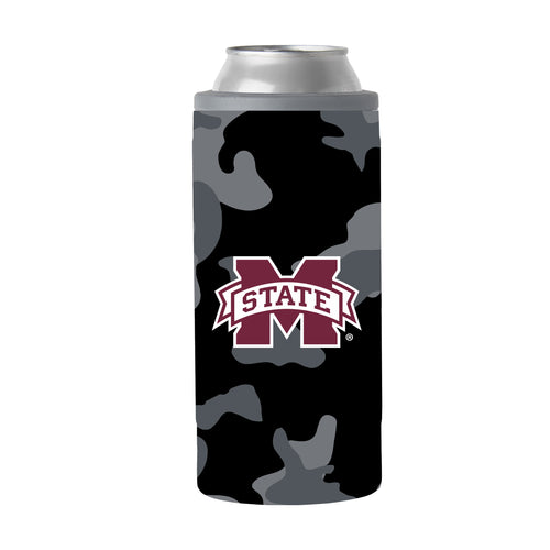 Product Image for Mississippi State Black Camo 12oz Slim Can Coolie