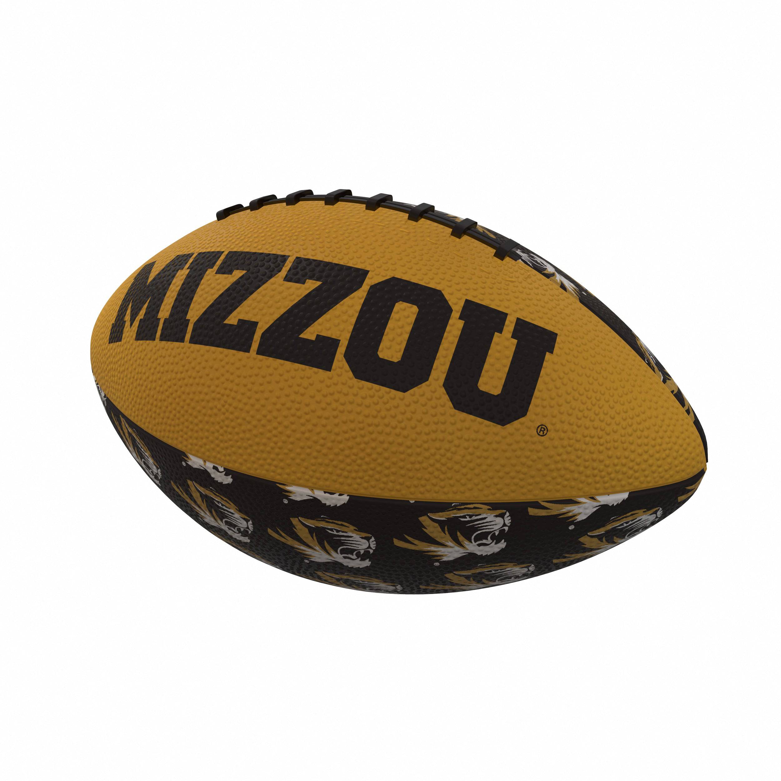 Missouri Repeating Mini-Size Rubber Football - Logo Brands