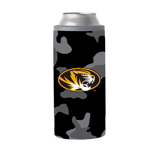 Product Image for Missouri Black Camo 12oz Slim Can Coolie